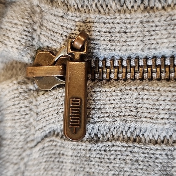 Yves Saint Laurent Cardigan Men's Full Zip Vintage Gray Ribbed Cuff & Co… - Picture 4 of 8